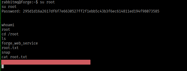Root shell confirmed