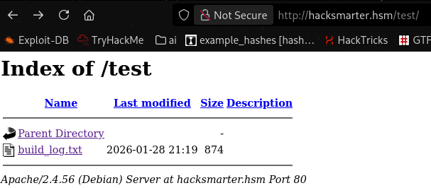 /test/ directory listing
